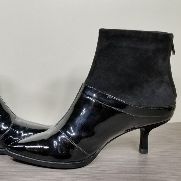 Pelle Moda Booties, Black Leather & Suede, Womens Size 6.5 M - Picture 6 of 12